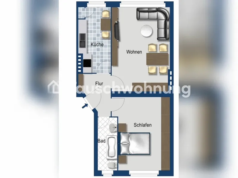 Tauschwohnung: Suchen 3 Zimmer Whg da Nachwuchs — photo 1